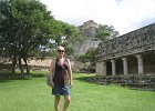 Nunnery Quadrangle at Uxmal with the Great Pyramid behind. : Cancun Sept 2012